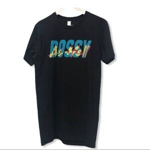 American Apparel BOSSY AS HELL Black T-Shirt Sleeve Small
